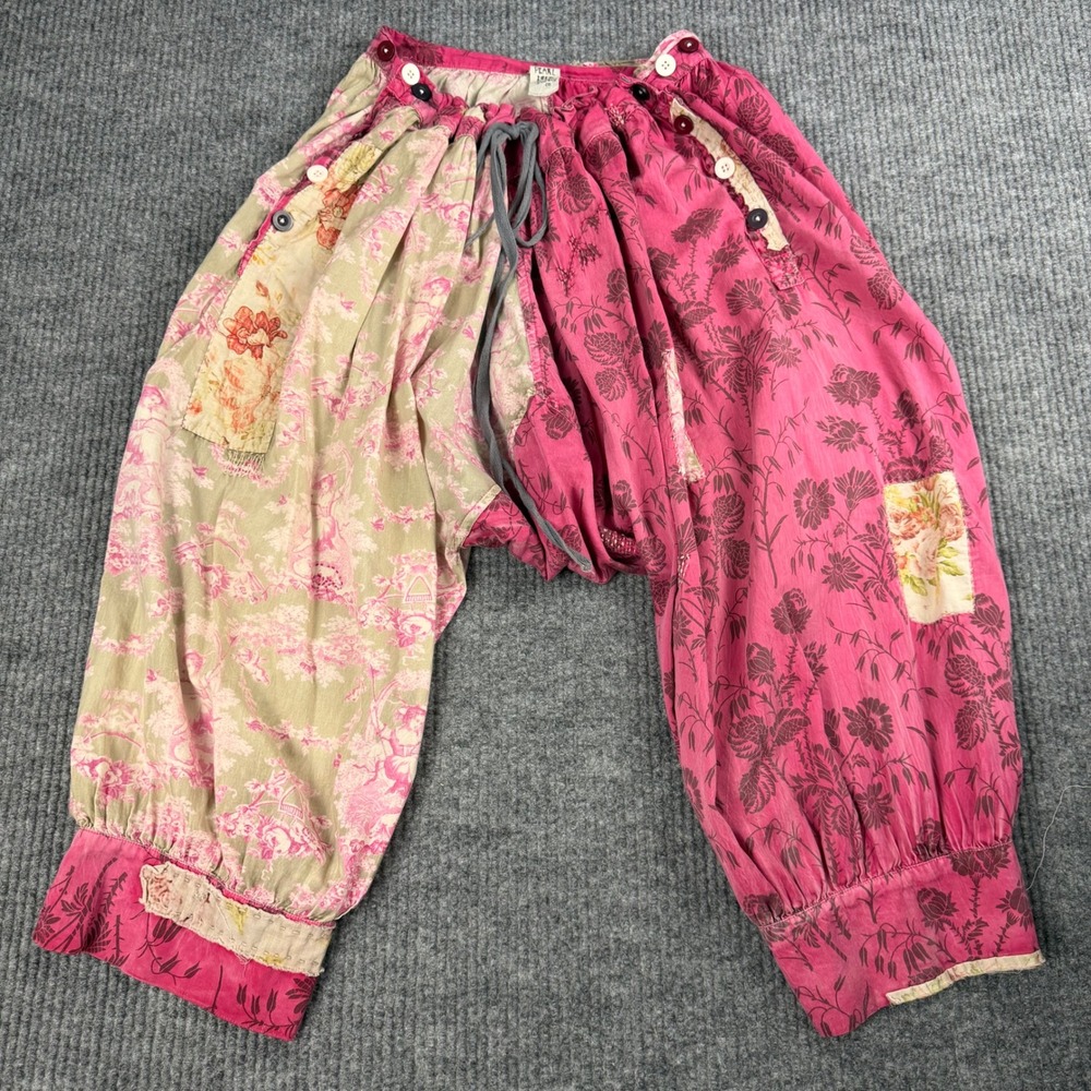 Magnolia Pearl Kiki Bloomers Womens OS 200 Betsy Pink Floral Cotton Boho Cottage - Picture 3 of 16
